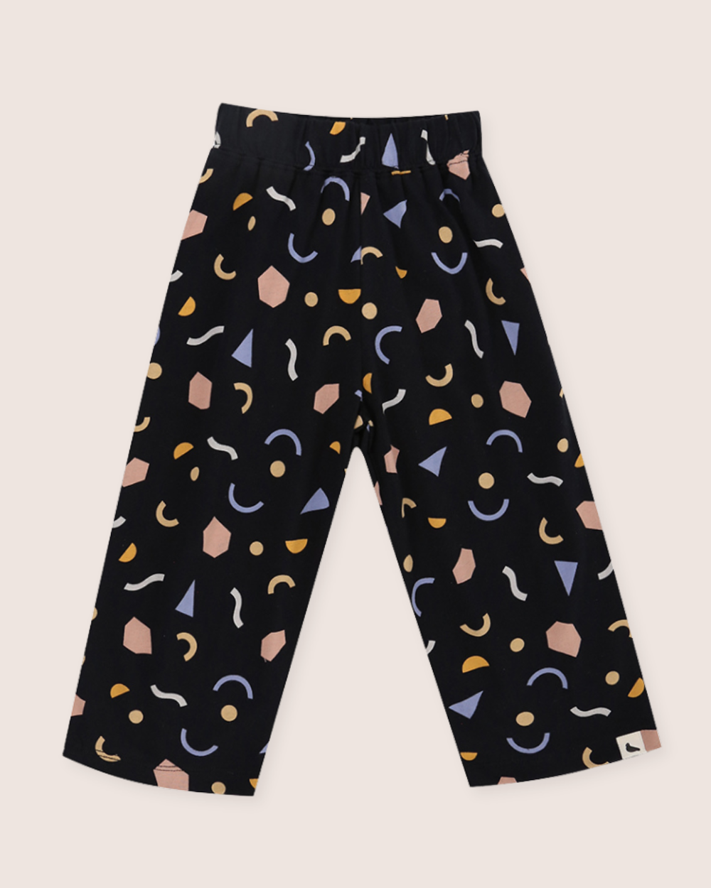 organic cotton Black Abstract Print Trousers - image 1
