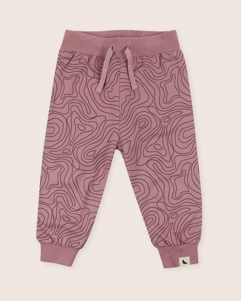 organic cotton Pink Contour Print Joggers - image 1
