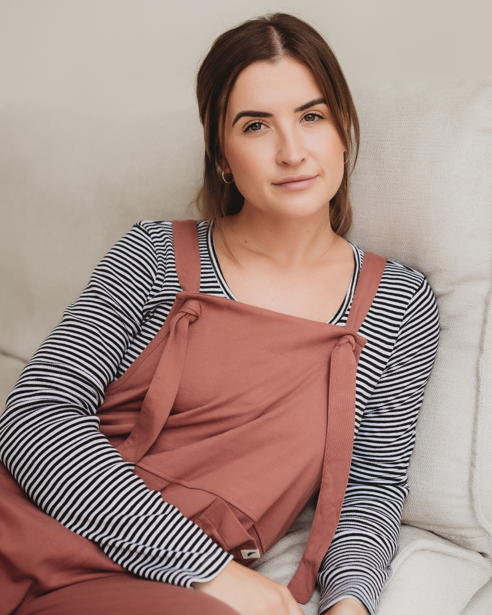 Turtledove Mono Stripe Rib Top Turtledove Mono Stripe Rib Top
