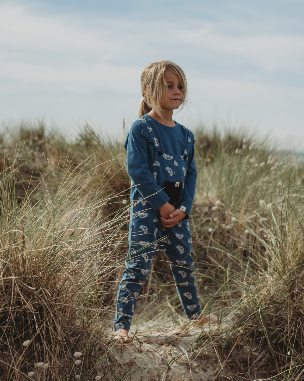 Organic Cotton Blue Koala Print Dungarees - image 6