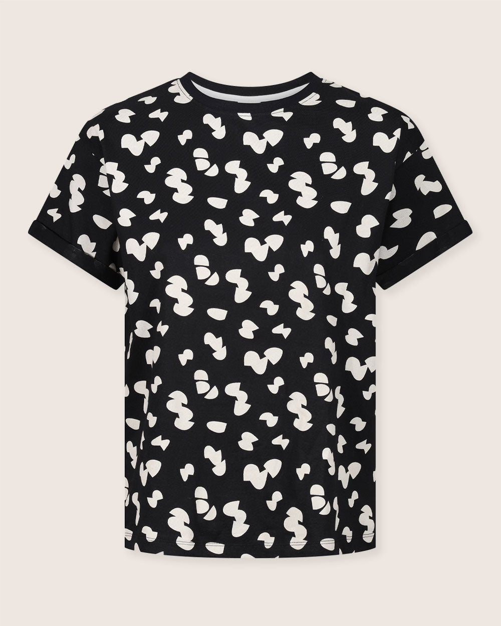 organic cotton Sam Black Popcorn Print T-Shirt - image 1