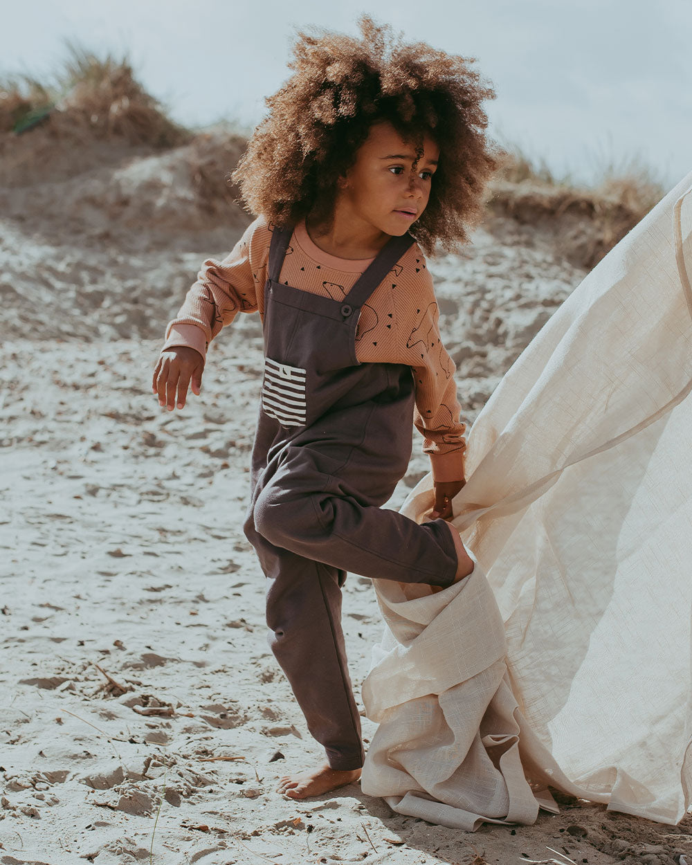 organic cotton Charcoal Grey Dungarees - image 1