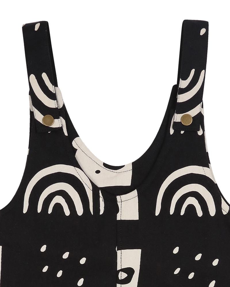 organic cotton Black Rainbear Print Dress - image 3