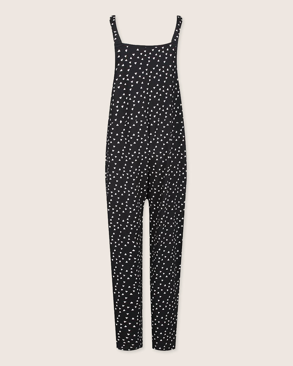 Printed organic cotton ladies dungarees