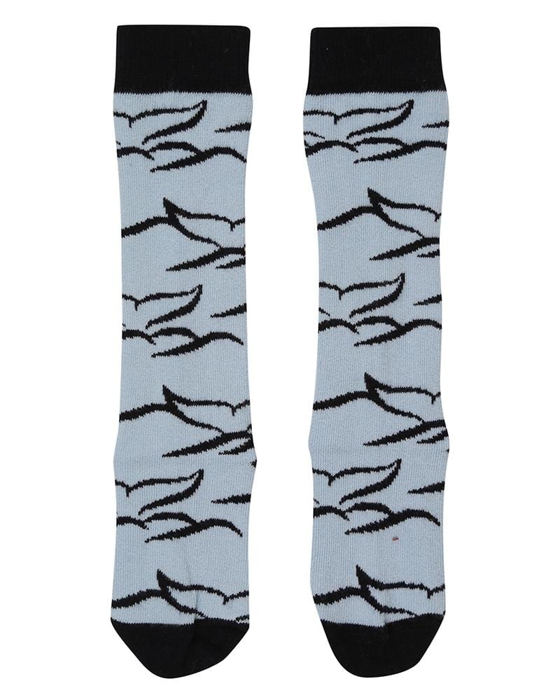 organic cotton Blue Whale Tail Print Socks - image 3