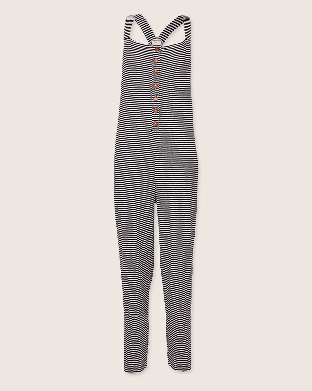 Erin Multicolour Horizontal Stripe Print Dungarees- image 2