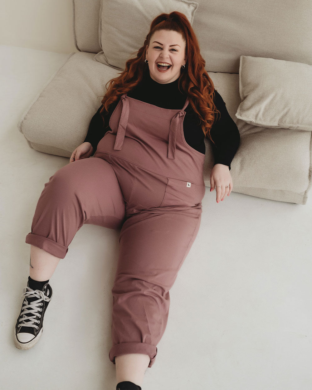 organic cotton Lila Berry Pink Dungarees - image 3