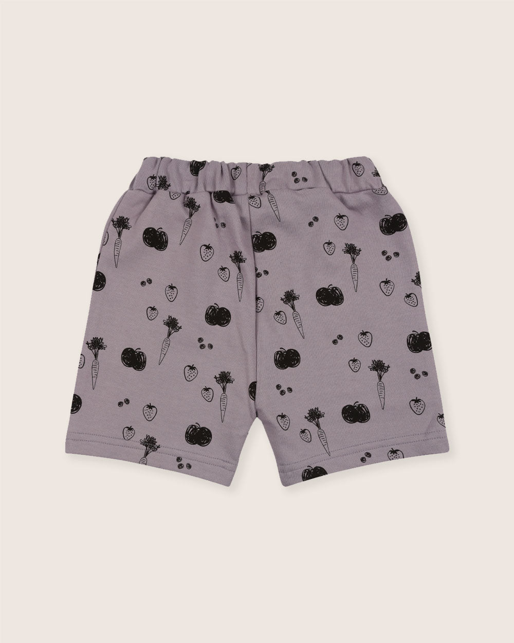 organic cotton Charcoal Grey Fruit Print Shorts - image 4