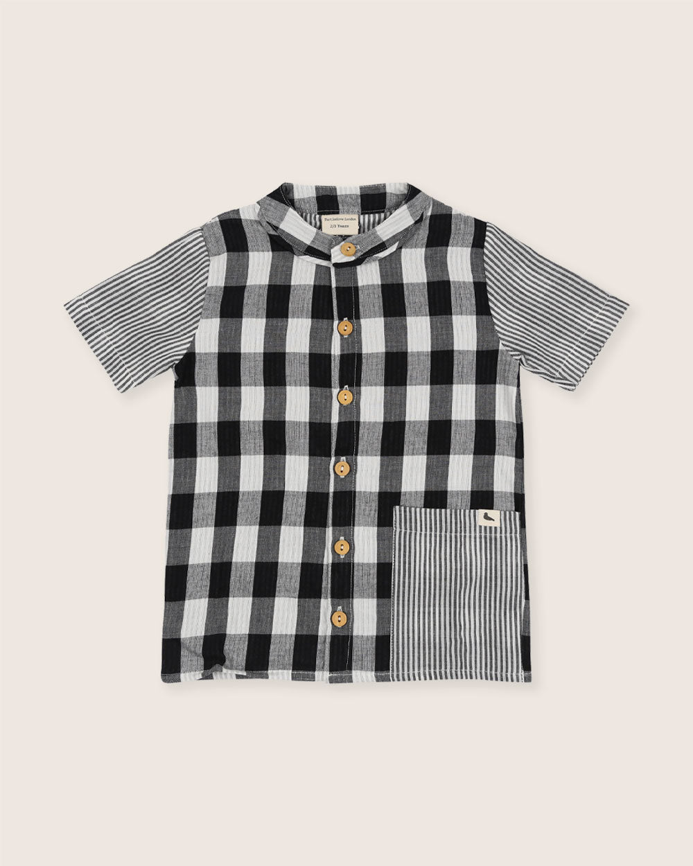 Organic cotton woven kids shirt