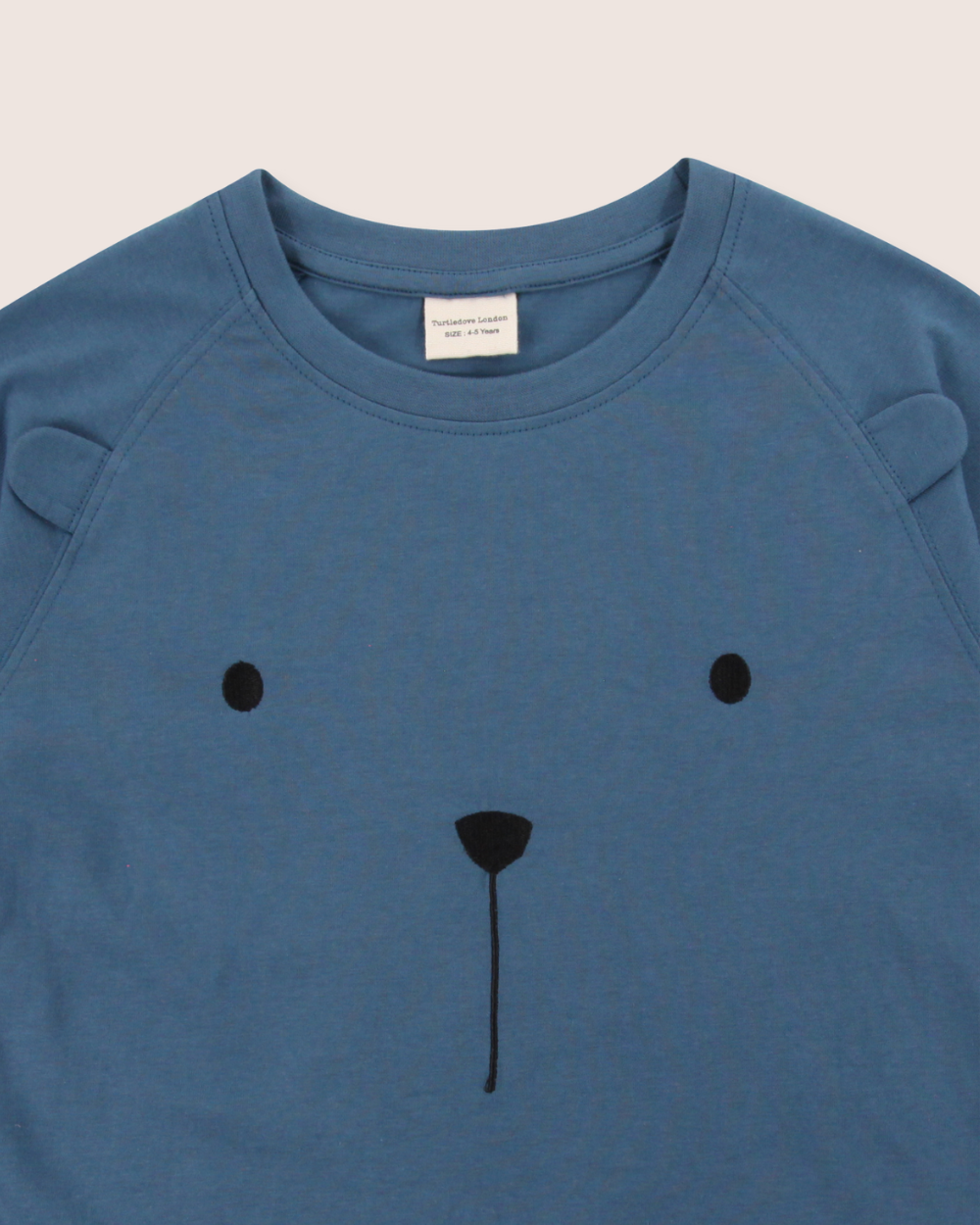 Blue Bear Face Print Top - image 2