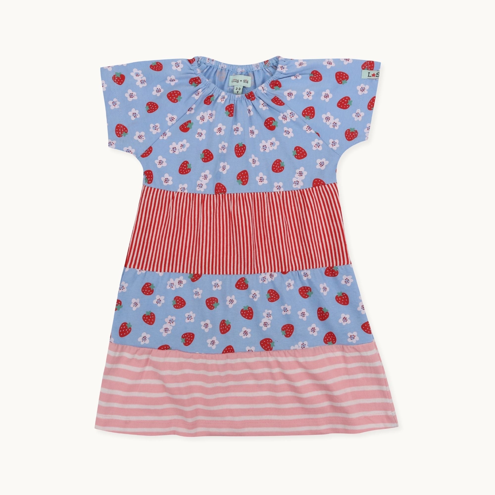 Multicoloured Strawberry Print Dress