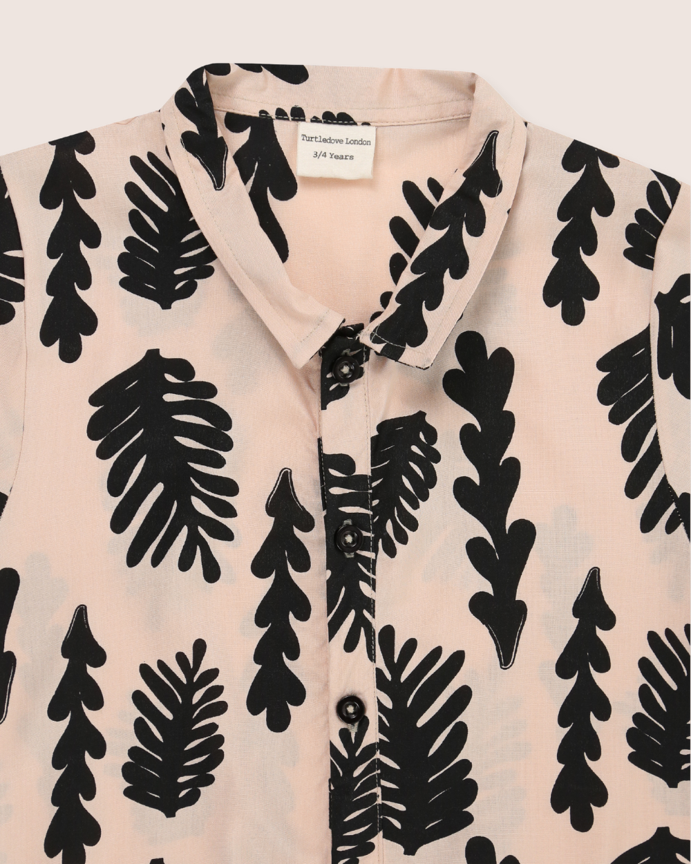 eco viscose Cream Seaweed Print Jumpsuit - image 2