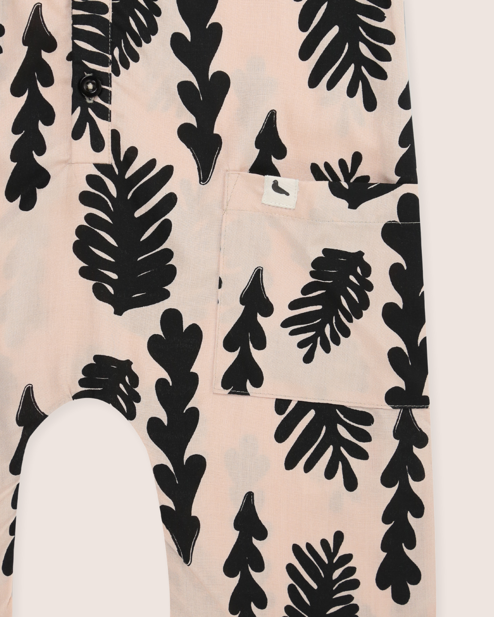 eco viscose Cream Seaweed Print Jumpsuit - image 3