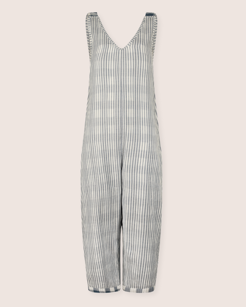 Grace Multicolour Marine Check Print Reversible Wide Leg Jumpsuit - image 6