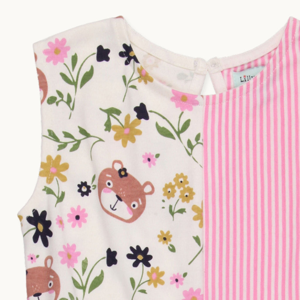 Multicoloured Sid In Flowers And Stripe Print Dress