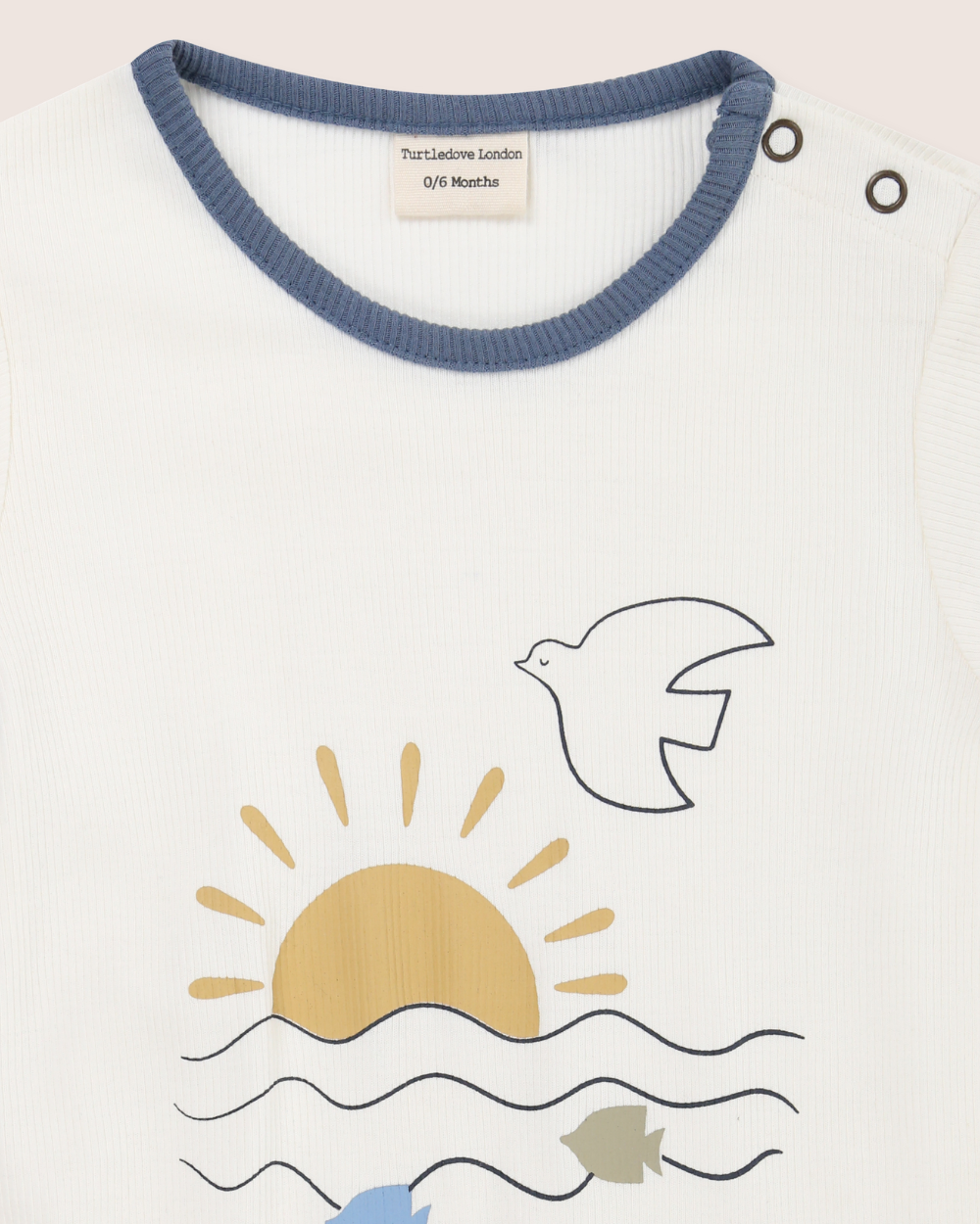 organic cotton White Nature Print Romper - image 4