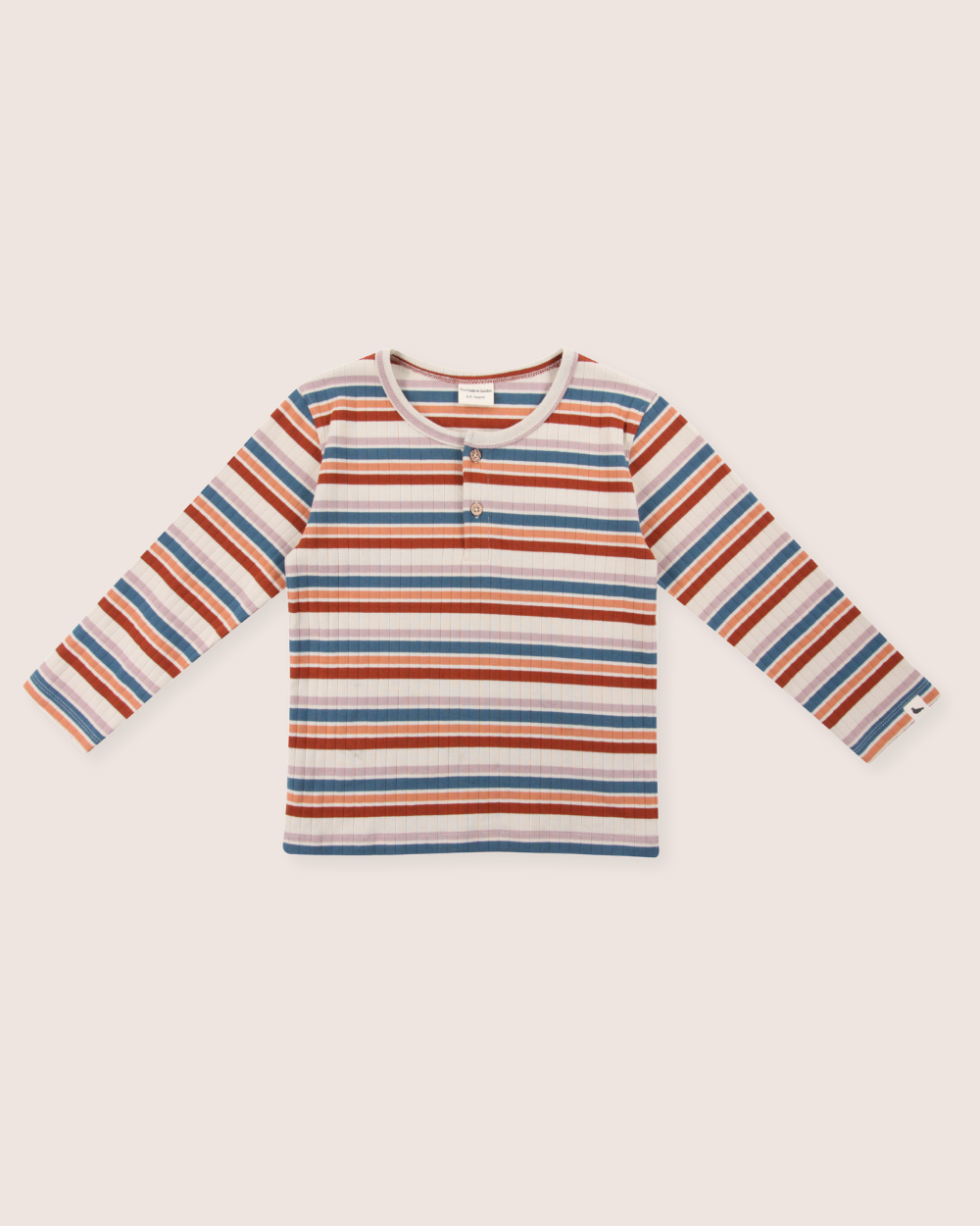 Multicolour Retro Stripe Print Top - image 2