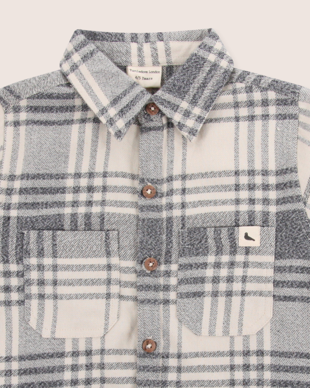 Organic cotton Multicolour Brushed Check Print Shirt - image 4