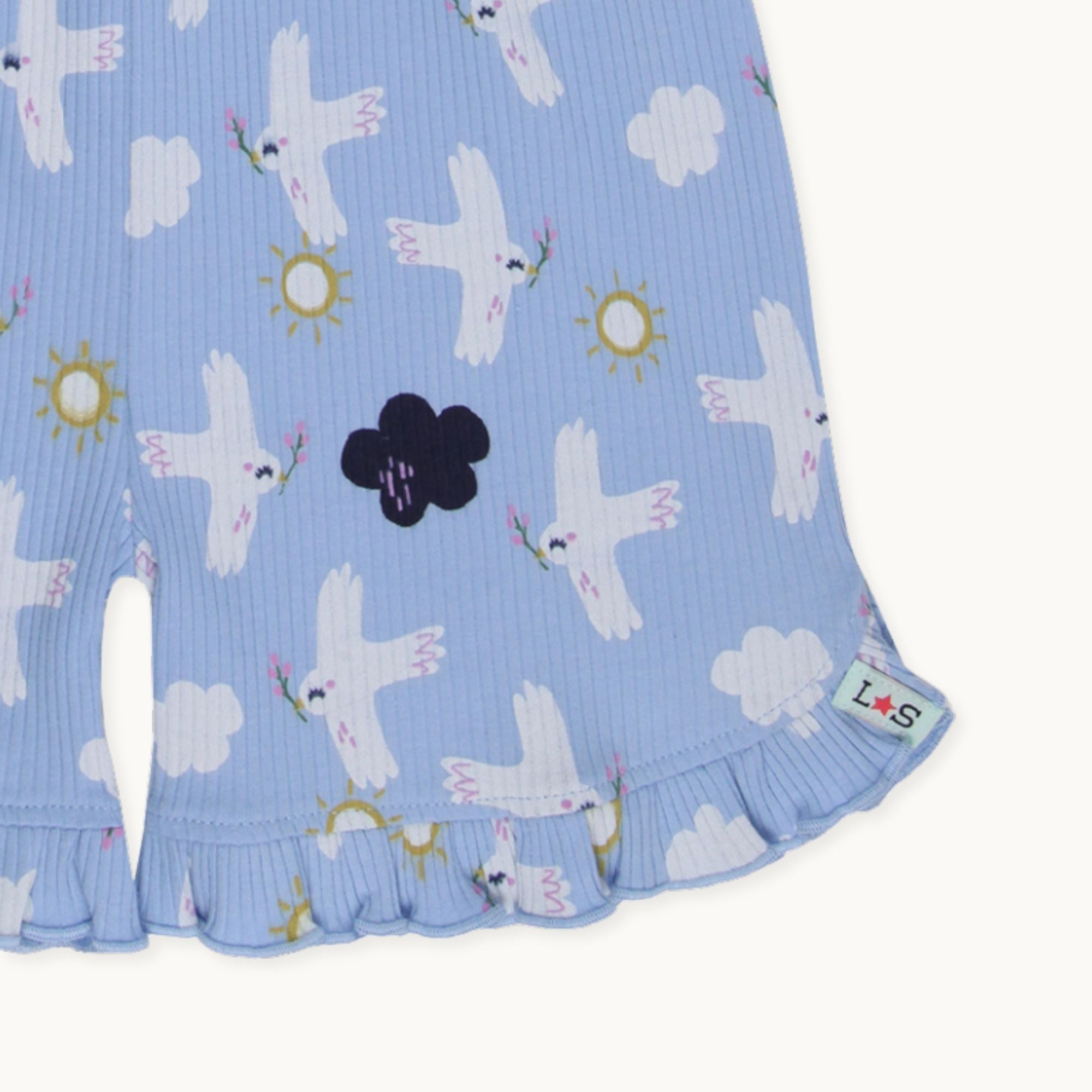 Multicoloured Betty Bird Print Playsuit