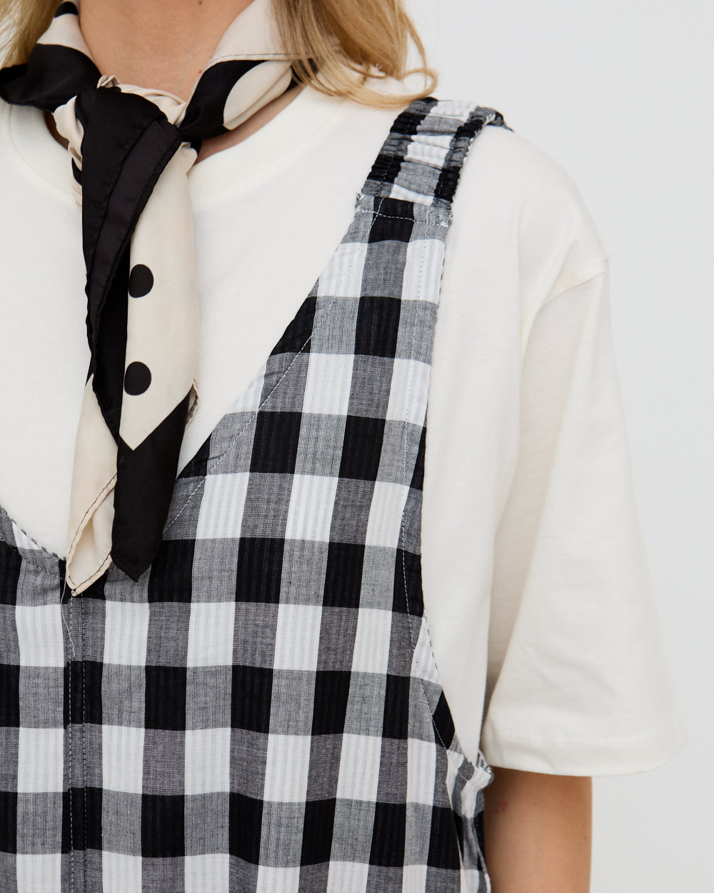 Grace Multicolour Stripe And Check Print Reversible Wide Leg Jumpsuit