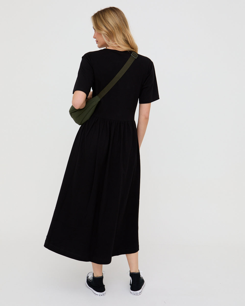 Matilda Black Midi Dress