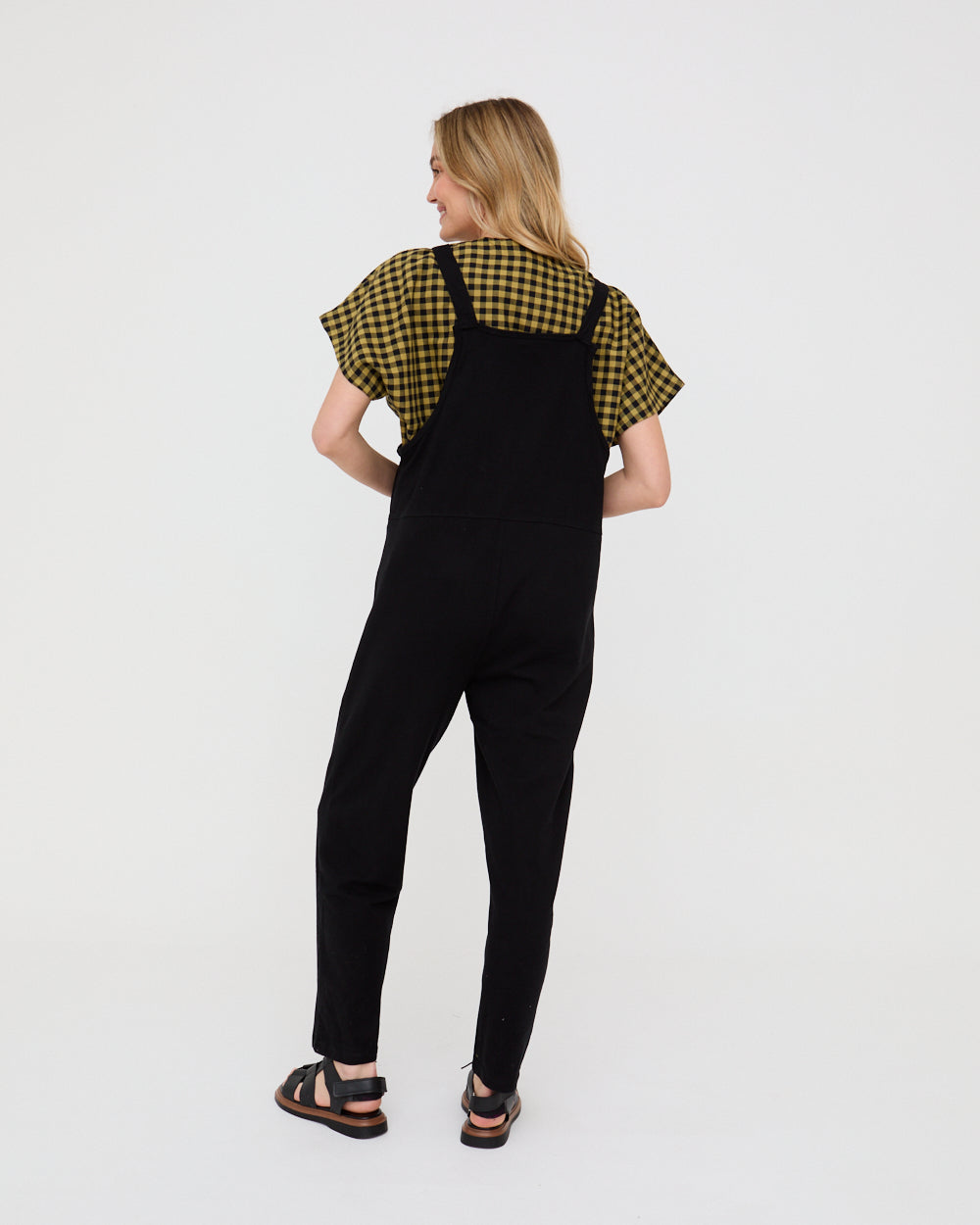 Lila Black Dungarees