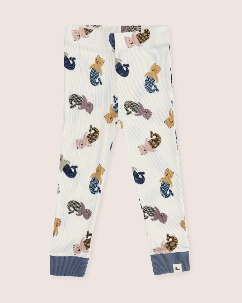 azo-free White Merbear Print Leggings - image 2