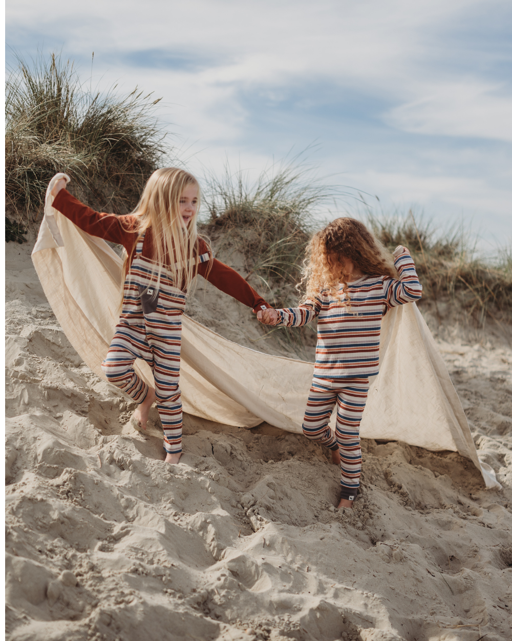 organic cotton Multicolour Retro Stripe Print Leggings - Image 3