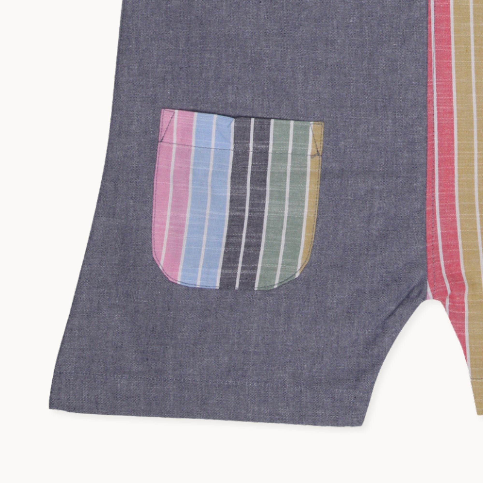Multicoloured Rainbow Sun Stripe Print Playsuit