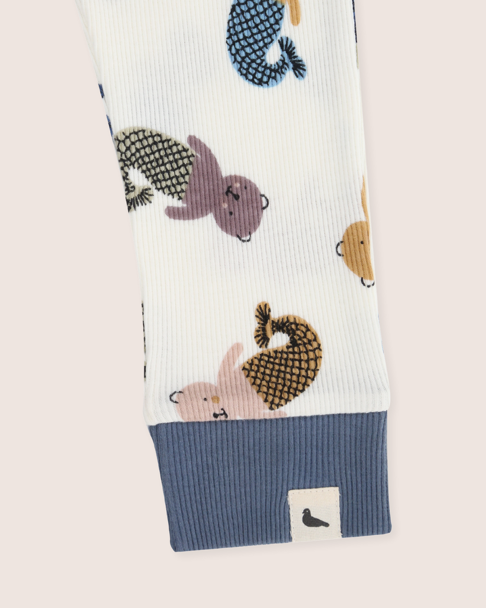 azo-free White Merbear Print Leggings - image 4