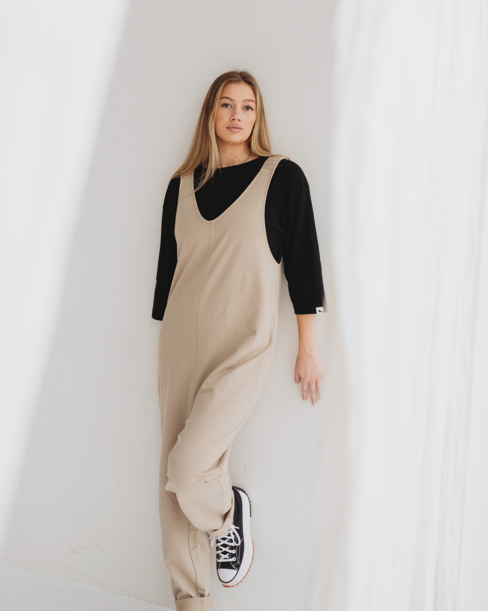 Jilly Beige Jumpsuit- image 1