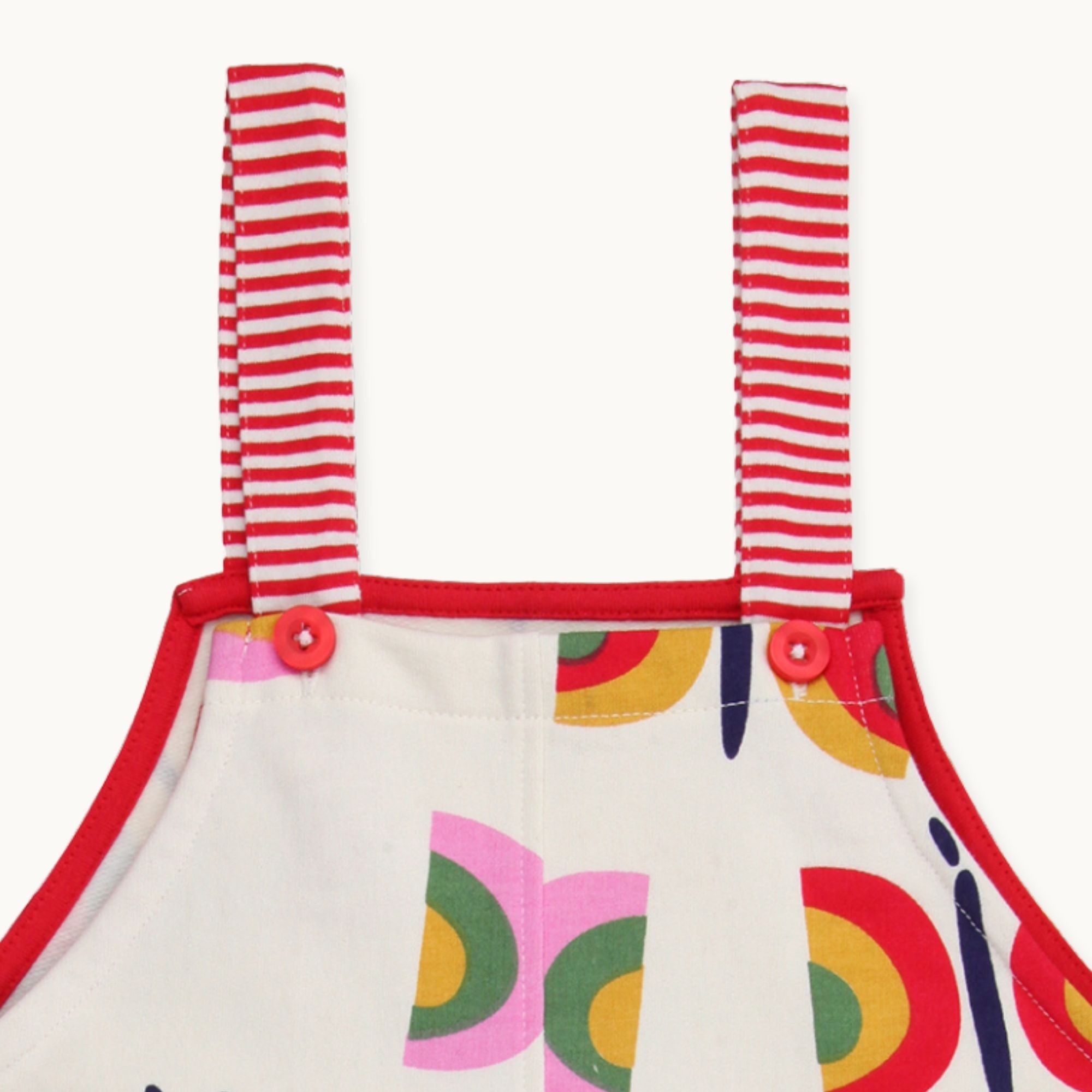 Multicoloured Butterfly Print Dungarees