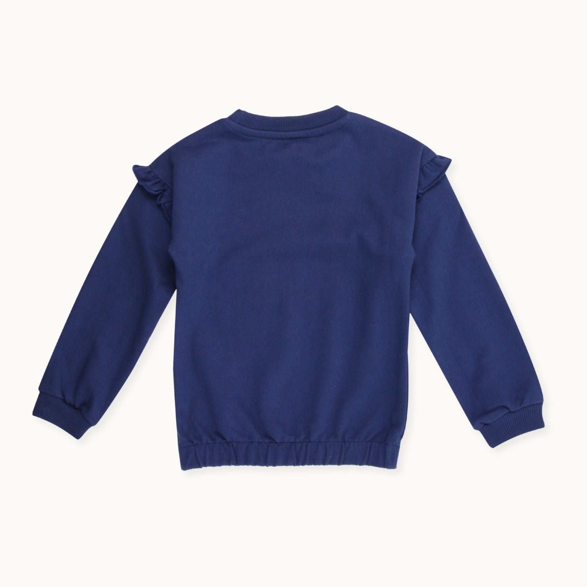 Navy Day Dream Slogan Print Sweatshirt