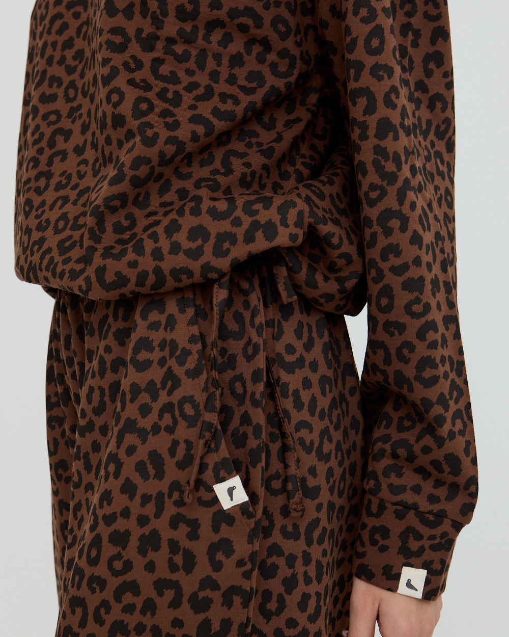 Nel Brown Animal Print Sweatshirt