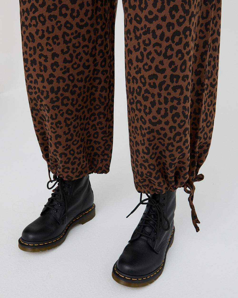 Kit Brown Animal Print Wide Leg Trousers