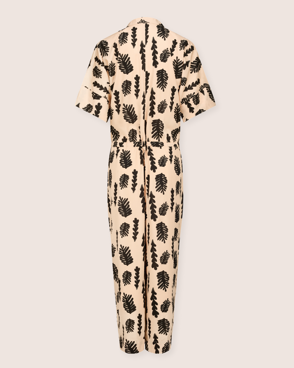 azo free dye Iris Cream Seaweed Print Jumpsuit- image 4