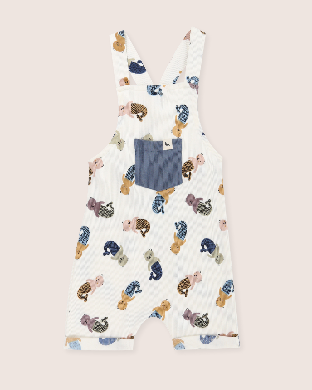 organic cotton White Merbear Print Jumpsuit - image 4
