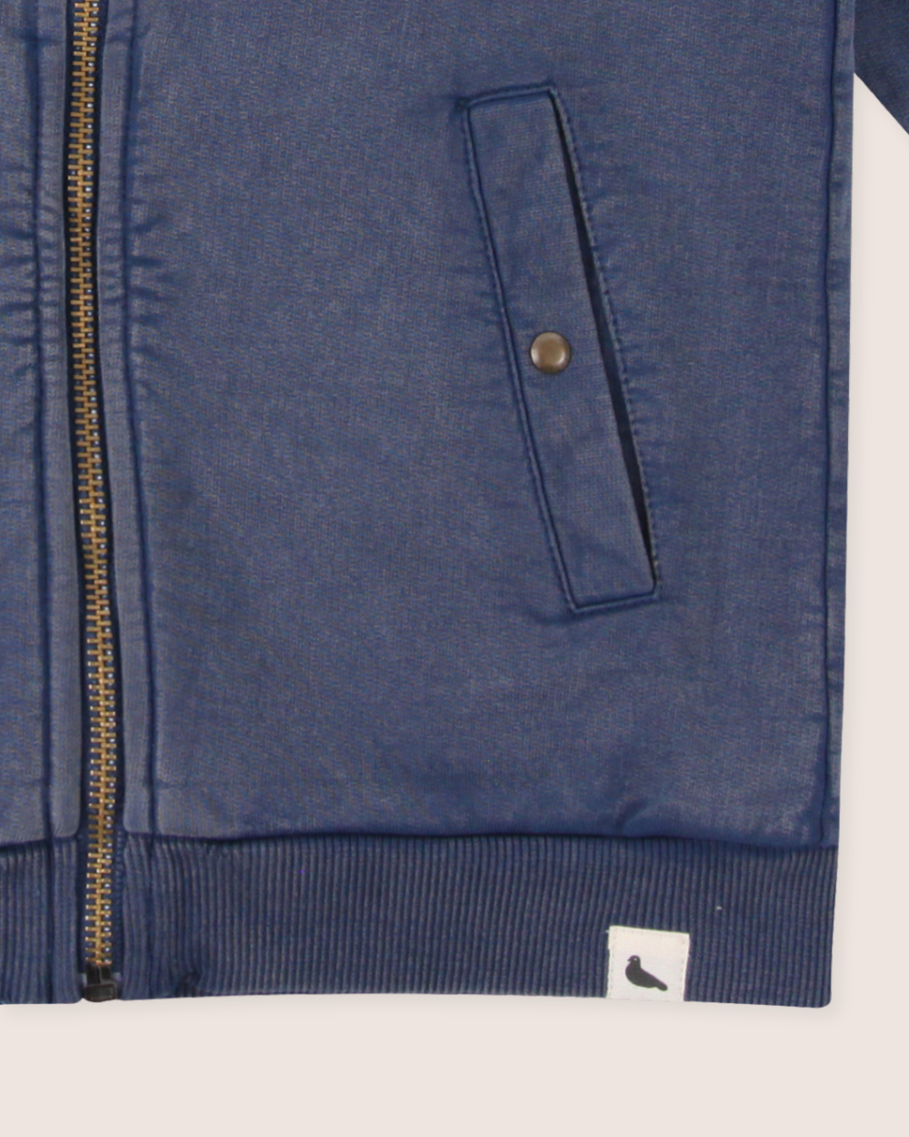 Blue Lucky Slogan Embroidered Jacket - image 5