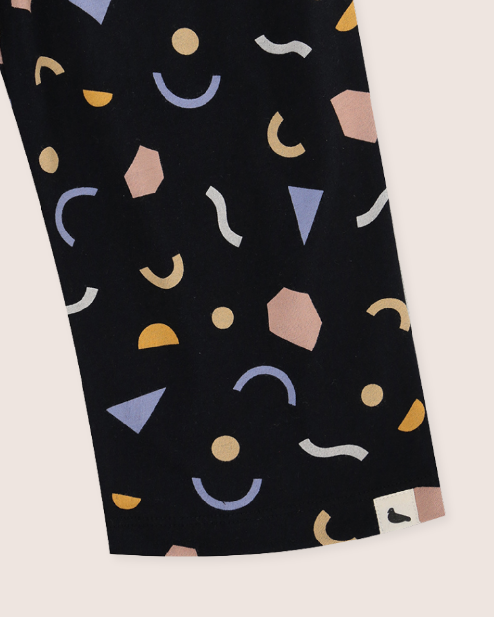 organic cotton Black Abstract Print Trousers - image 3