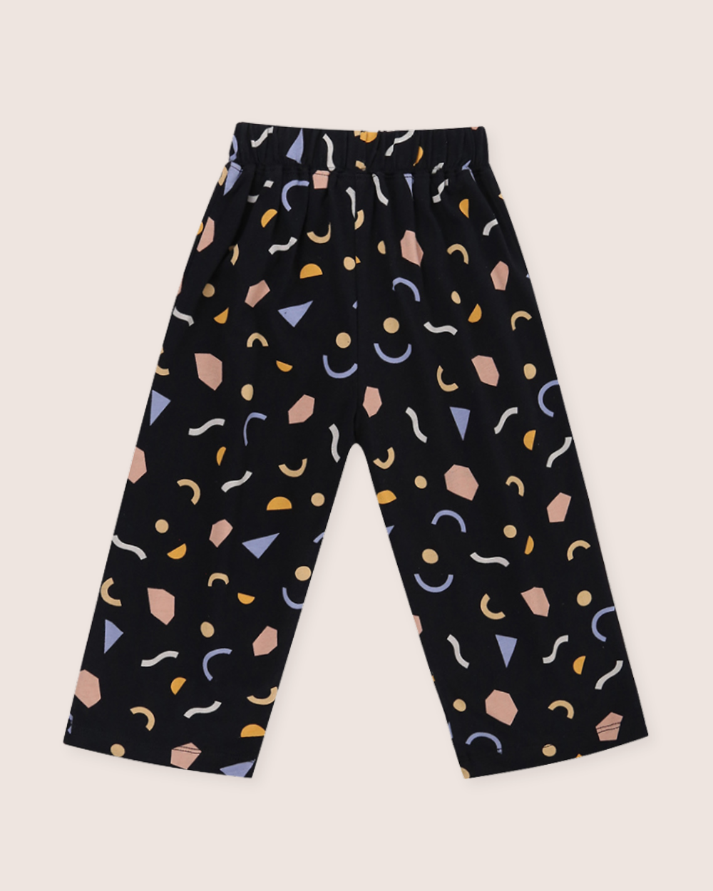 organic cotton Black Abstract Print Trousers - image 4