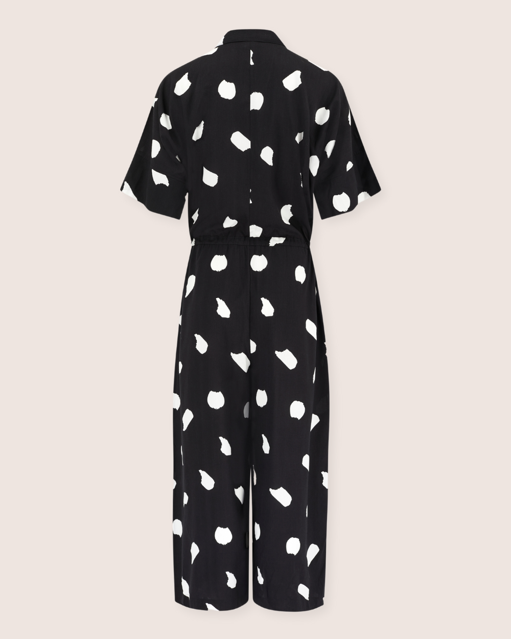 Iris Black Snow Blizzard Print Jumpsuit - image 4