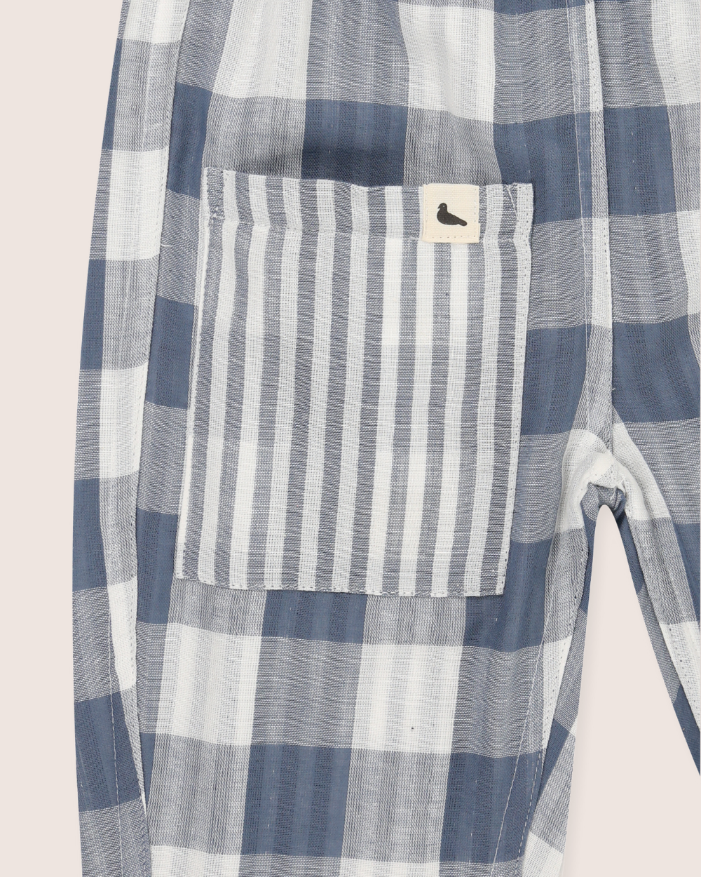 Multicolour Marine Check Print Reversible Trousers - image 4
