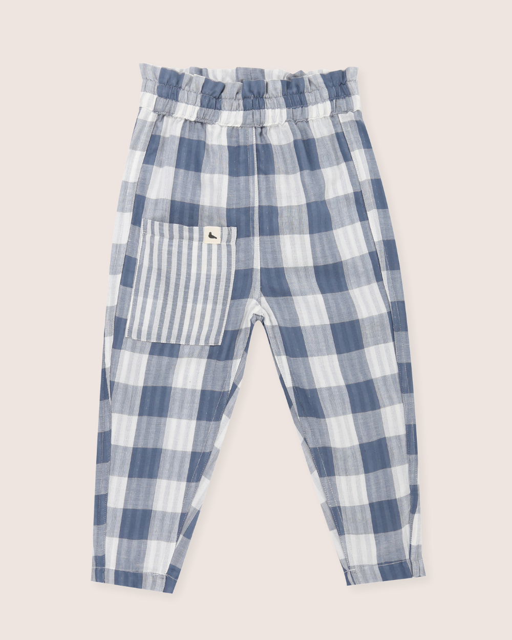 Multicolour Marine Check Print Reversible Trousers - image 1
