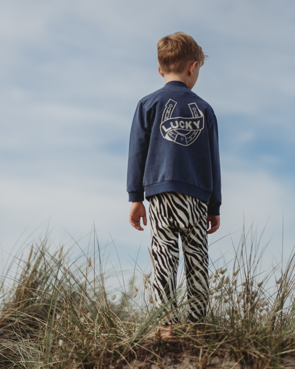 Blue Lucky Slogan Embroidered Jacket - image 3