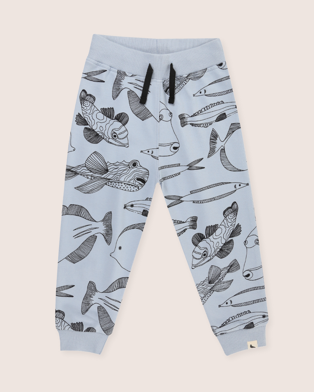 organic cotton Blue Fish Print Joggers - image 2