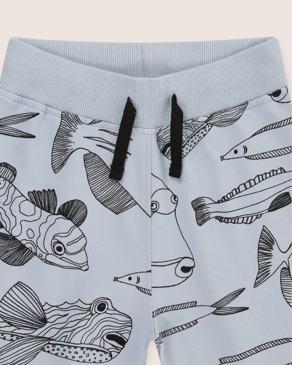 organic cotton Blue Fish Print Joggers - image 3