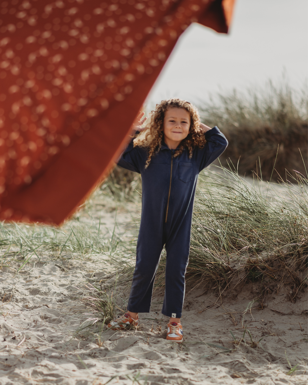 Navy Denim Overalls - image 4