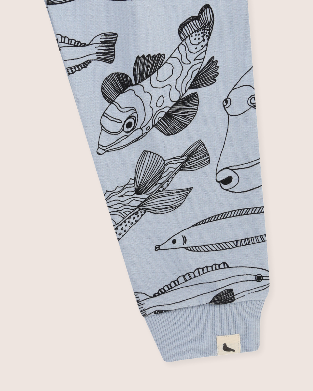 organic cotton Blue Fish Print Joggers - image 4