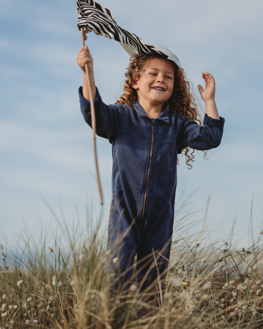 Navy Denim Overalls - image 1