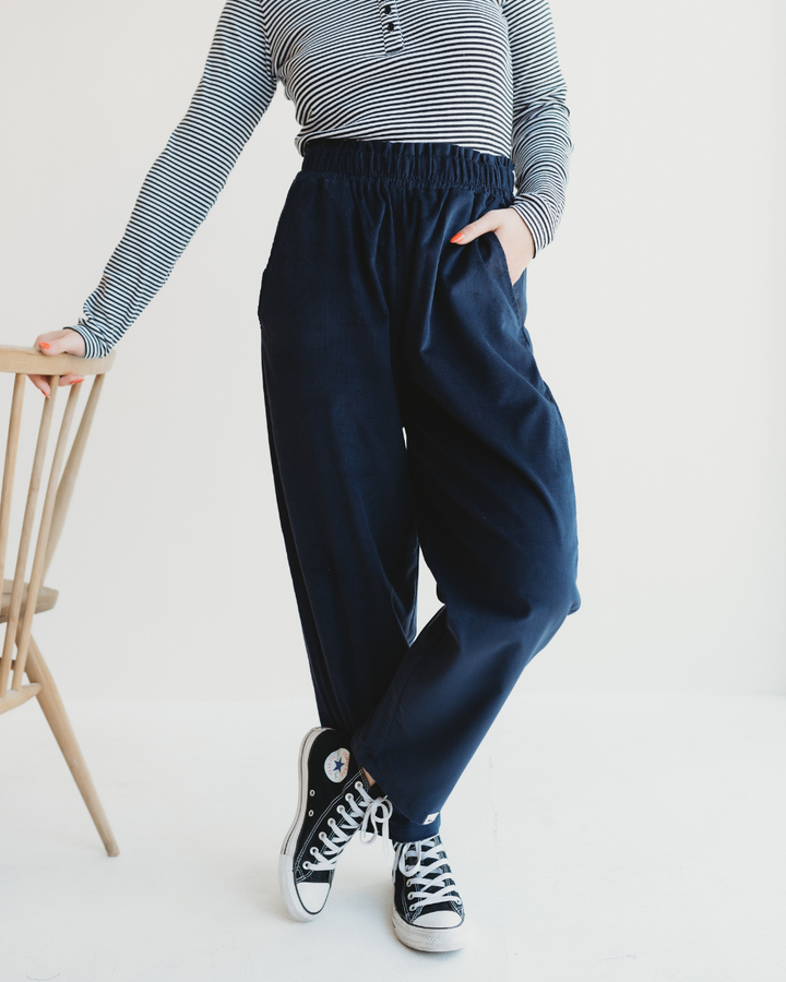 Kate Navy Cord Trousers